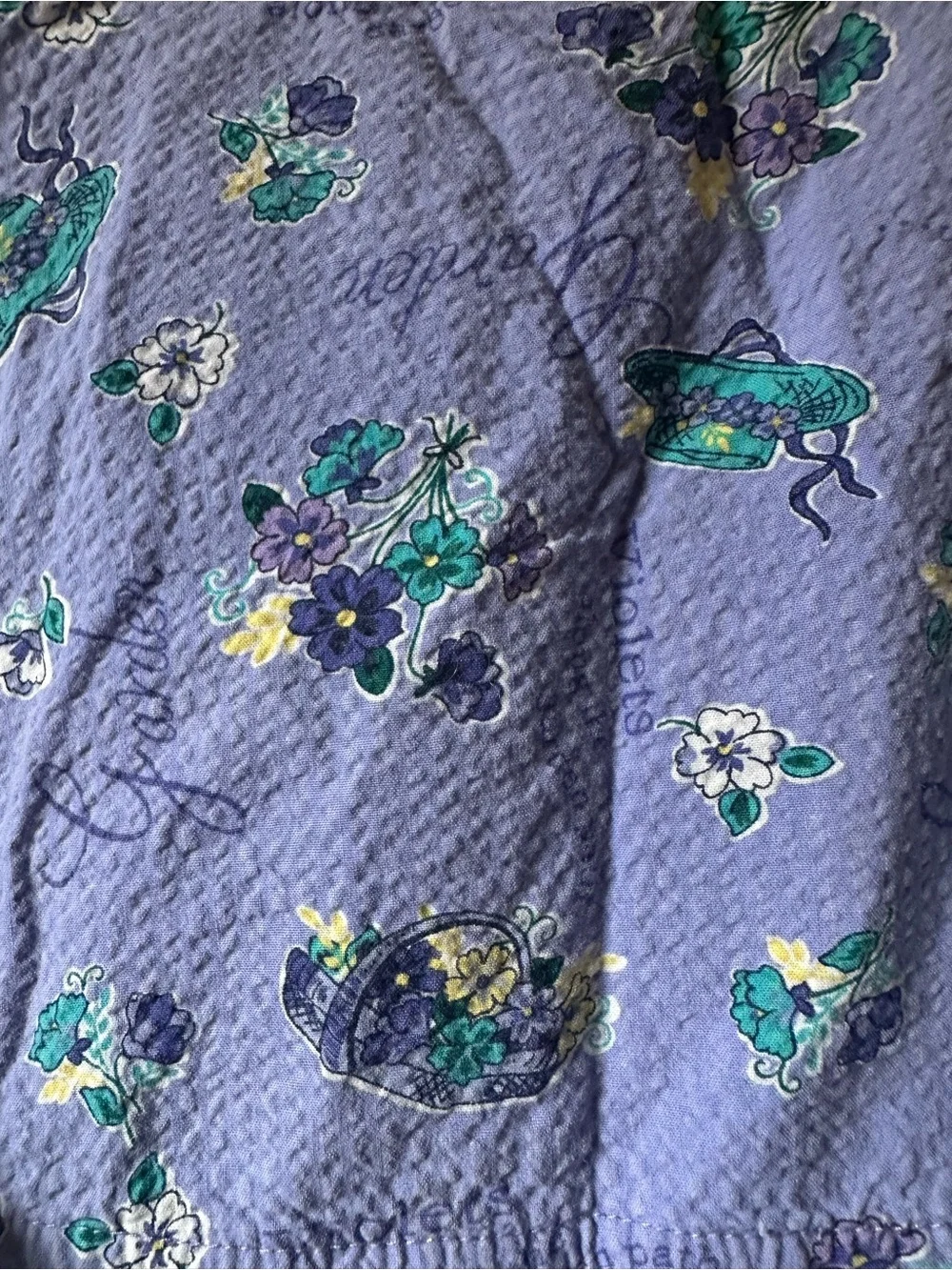 Vintage OshKosh Summer Sun Dress Violets Garden